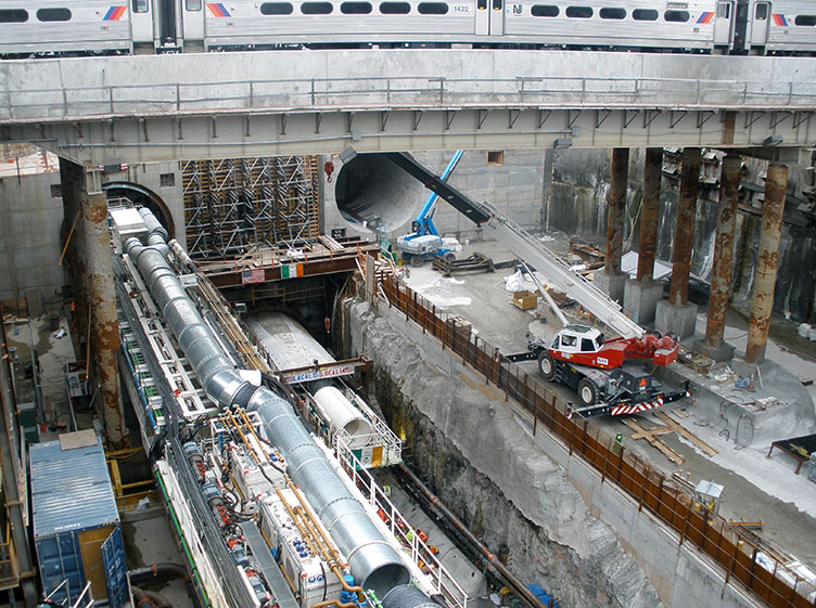 East side access queens tunnels project site