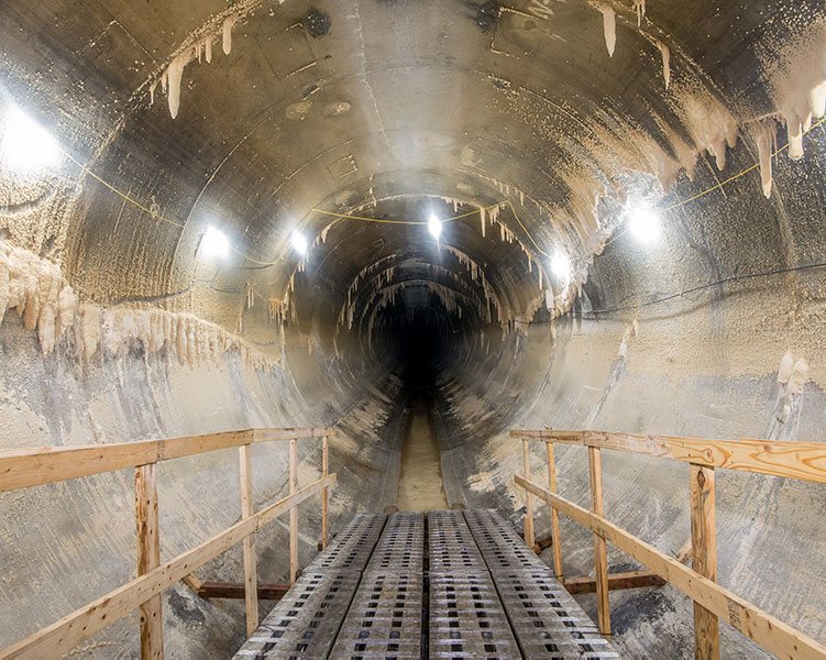 ny city water tunnel no. 3 prior to 542B cleaning