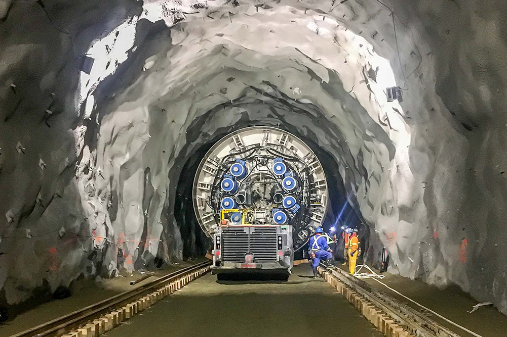 Kemano T2 project tl'ughus tunnel boring machine