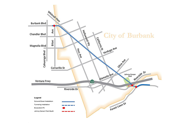 LADWP River Supply Conduit Improvement Project-Upper Reach 7 Project Map