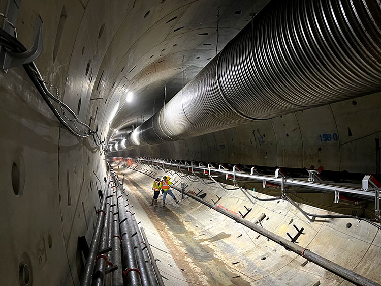 frontier-kemper purple line 3 tunnels