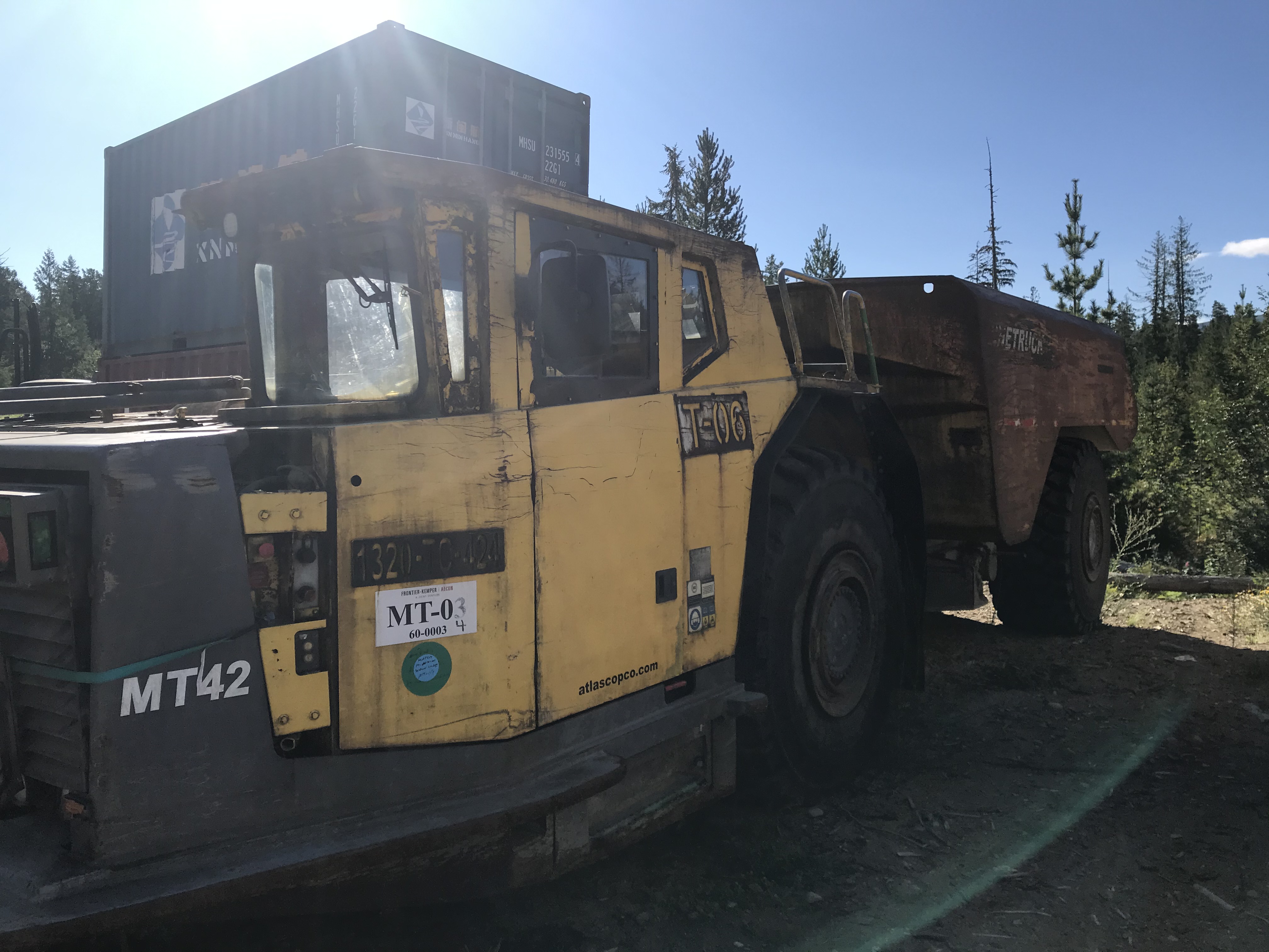 Atlas Copco MT42 Hard Rock Underground Haul Truck For Sale Nanaimo, BC, Canada (Vancouver Island)