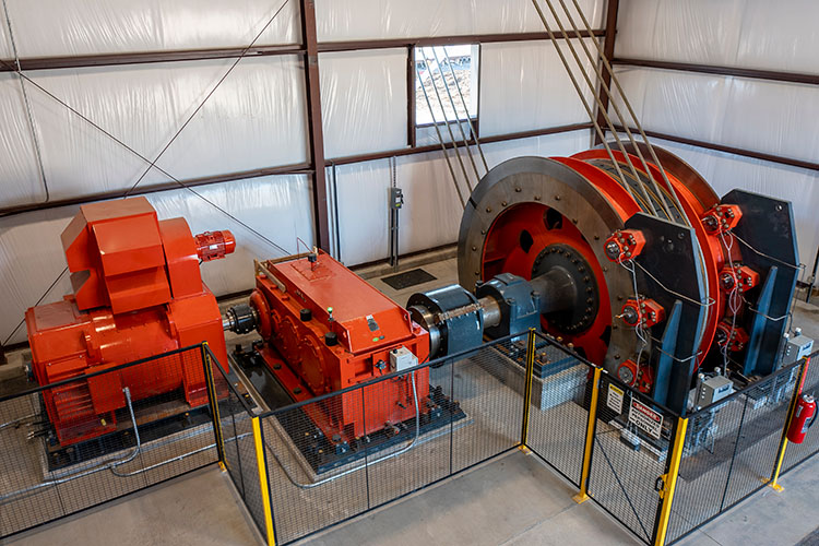 Warrior Met Coal Service Hoist at the 4-North project 4-17 shaft