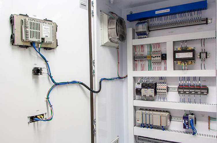 electrical panel wiring for underground tunneling project