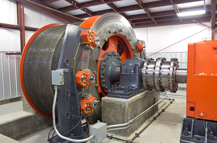 white oak coal mine 125-ton slope hoist