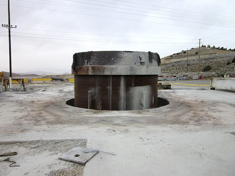 barrick cortez vent shaft completed steel lined shaft