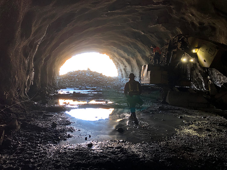 leesburg quarry tunnel break through