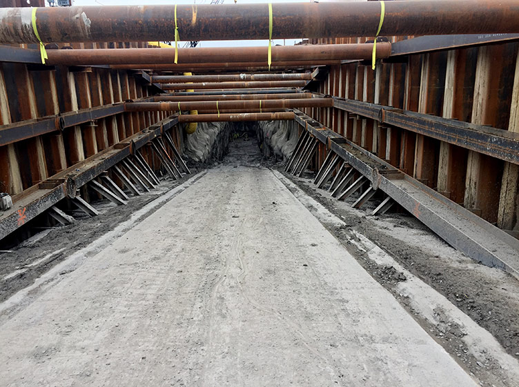 mine slope portal construction