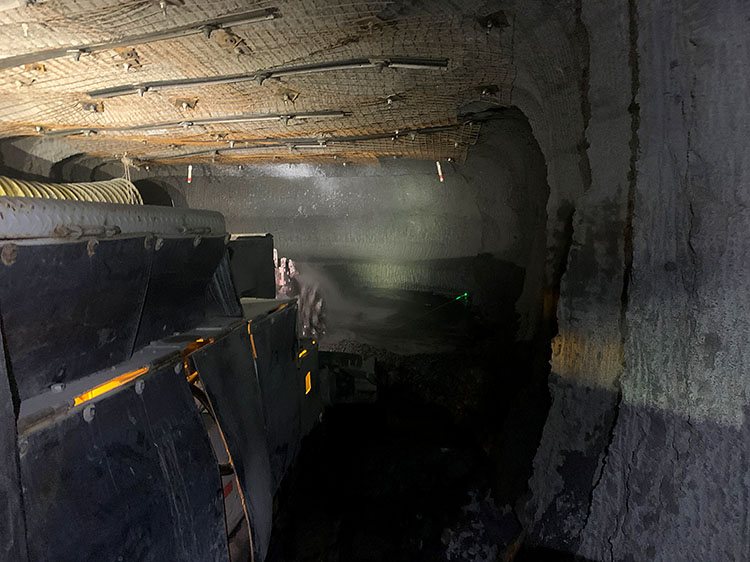 roadheader underground slope construction